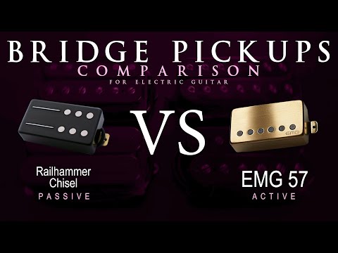 Railhammer CHISEL vs EMG 57 - Bridge Guitar Pickup Comparison Tone Demo