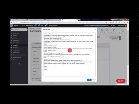 Login form block anywhere we want in PrestaShop