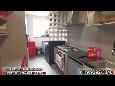 Cobertura Duplex 202m² no Sudoeste.