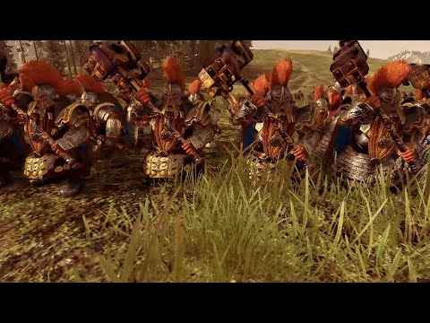 dwarfs vs lizerdman warhammer 2 cinematic battle