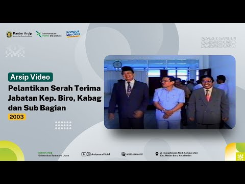 Inauguration and Handover Ceremony for Heads of Bureau, Heads of Division, and Heads of Subdivision at Universitas Sumatera Utara