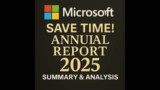 Save Time! Microsoft 2025 Annual Report — Summary & Analysis