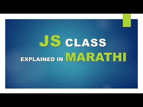Learn Javascript Classes Syntax Properties Methods Explained In Marathi Jsmethods Jsclass