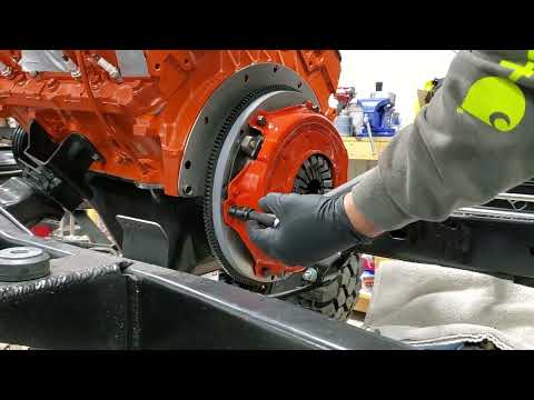 CJ 5 FLYWHEEL, CLUTCH, TRANS, AND TRANSFER CASE INSTALLATION