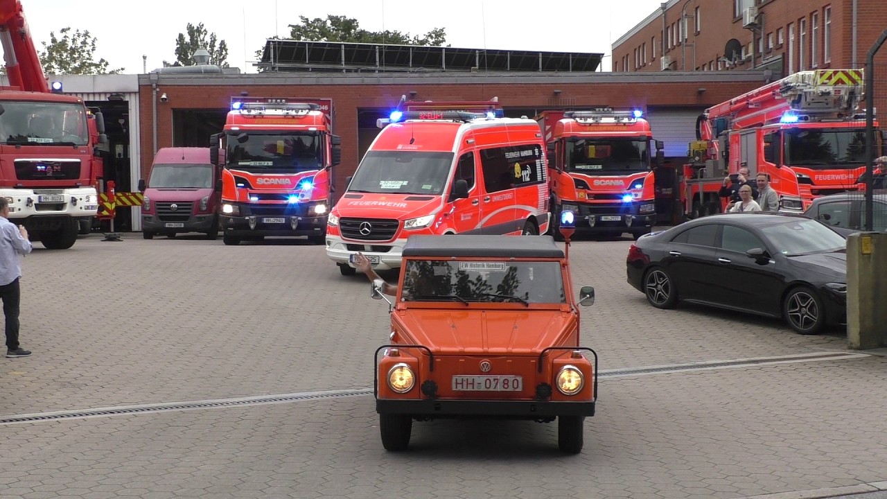 [VW Typ 181 AC Erkunder aus 1975!] Umweltzug der Feuerwehr Hamburg auf Verabschiedungsfahrt