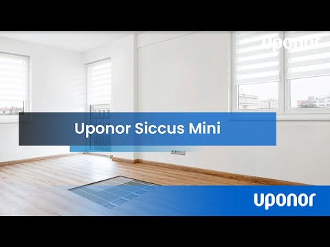 Uponor Siccus Mini - lämpölevy lattialämmityskohteisiin}