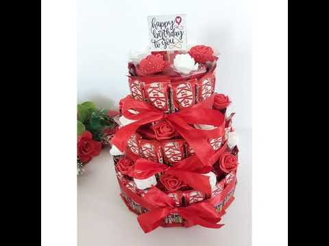 chocolate bouquet/ chocolate hamper/ chocolate tower box/ birthday gifts/ KitKat tower/explosion box