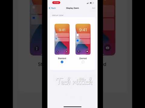 How to change display size iPhone