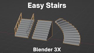 Tutorial sencillo de modelado de escaleras en Blender 3.4