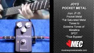 Video thumbnail for JOYO JF-35 POCKET METAL Drive Mid Tone True Bypass DEMO by musicexpresscanada