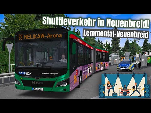 OMSI 2: LEMMENTAL-NEUENBREID - Shuttleverkehr zum Konzert! #344 | PxlKiing