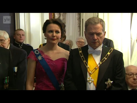 Veteraanin iltahuuto esitettynä itsenäisyyspäivänä Presidenttiparille