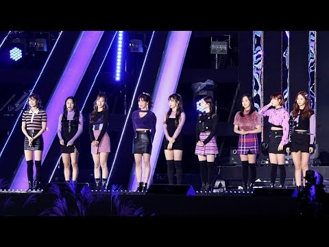 171101 트와이스(TWICE) Full ver. LIKEY + CHEER UP [평창올림픽 G-100 콘서트] 4K 직캠 by 비몽