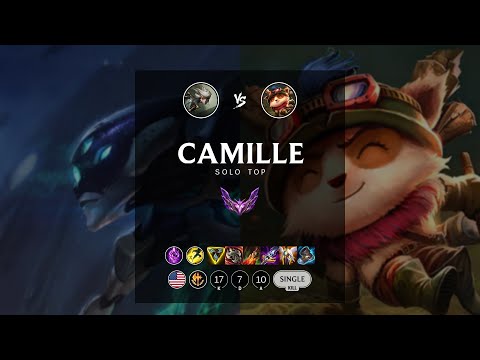Camille Top vs Teemo - NA Master Patch 12.7