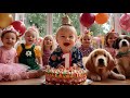 Happy Birthday Song Fun Birthday Song For Kids Cute Baby Dance Party Neela Tota