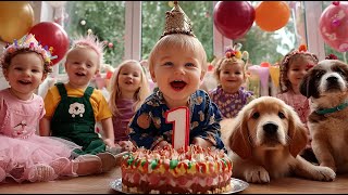 Happy Birthday Song | Fun Birthday Song for Kids | Cute Baby Dance Party! 🎉 | Neela Tota