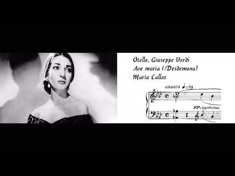 "Ave Maria" Otello, G. Verdi - Maria Callas (Most angelic and expressive Desdemona!)