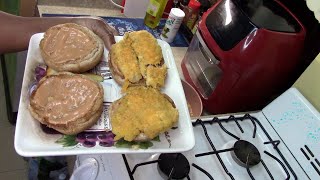 Air Fryer 2 For $5 48 /Cheesy Fried Haddock Sandwich, Grandma Ray Sauce
