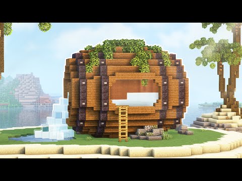 EPIC Minecraft Wooden Barrel House!