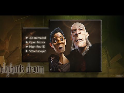 Elephants Dream Full Movie, 4K, Stereoscopic (Overunder) (EN+GER Subs)