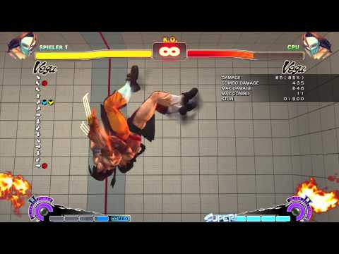 USF4 Vega vs Vega without mask High Damage 646