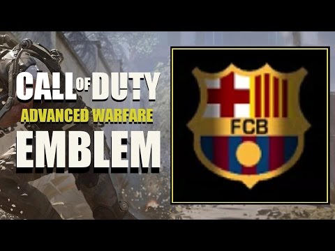 COD AW / Call of Duty Advanced Warfare : FC Barcelona Badge Emblem Tutorial
