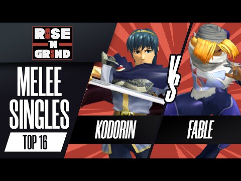 KoDoRiN (Marth) vs Fable (Sheik) - Melee Singles Losers Round 2 - Rise N Grind 2023