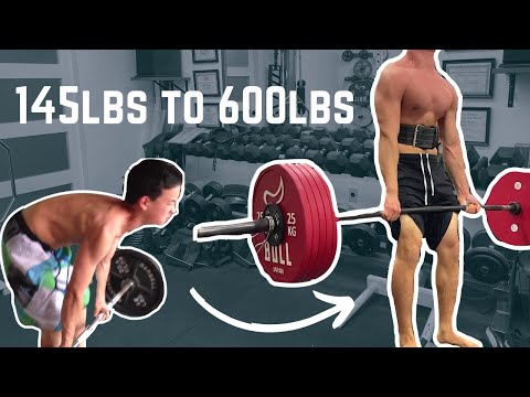 Natural Deadlift Transformation: 145lbs to 600lbs