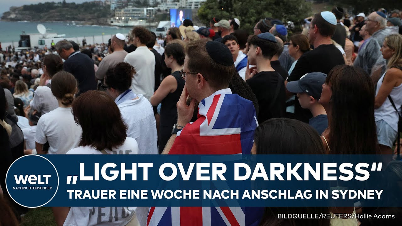 SYDNEY: Eine Woche nach Anschlag – Stilles Gedenken am Bondi Beach nach antisemitischem Angriff