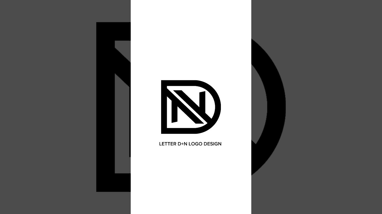 Letter D&N Logo Idea | Minimal & Modern Design #shorts