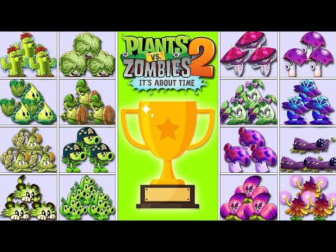TOURNAMENT 16 Green & Purple Plants - Who Will Win? - PvZ 2 Plant vs Plant