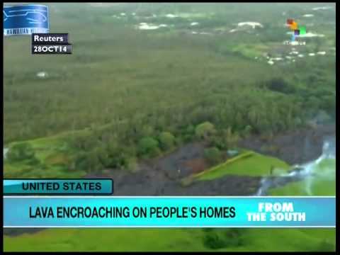 Lava flows from Hawaii's Kilauea Volcano endangers Pahoa village