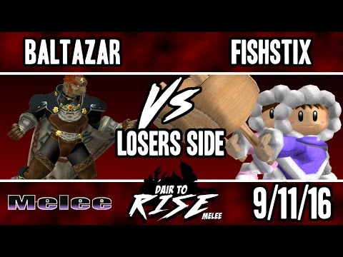 DtR 2 Melee Singles - BBM | Baltazar (Ganondorf) vs FishStix (Ice Climbers) - Losers Side
