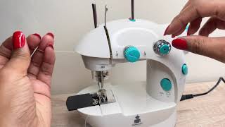 How to thread a mini sewing machine | how to get started | step-by-step