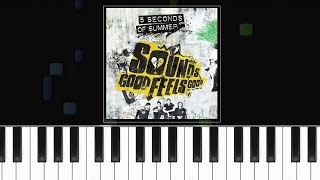 5 Seconds Of Summer - &#39;&#39;Fly Away&#39;&#39; - Piano Tutorial - Chords - How To Play - Cover