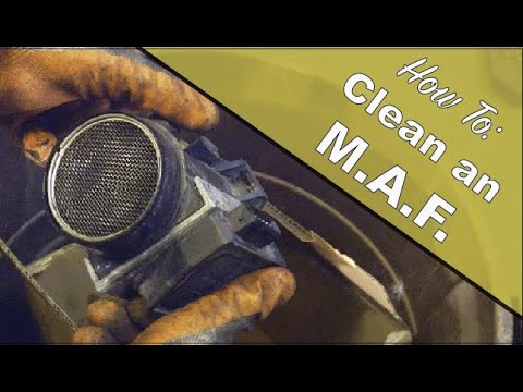 Mass Airflow Sensor (MAF) Air Box Thermostat & Air Filter Removing Replacing Cleaning Volvo 240
