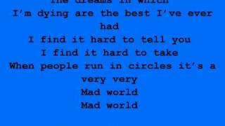 Gary Jules ft. Michael Andrews - Mad World w/Lyrics