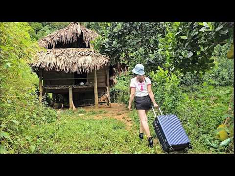The talented girl returns old house - Blocking the stream to build a large pond / Start to finish