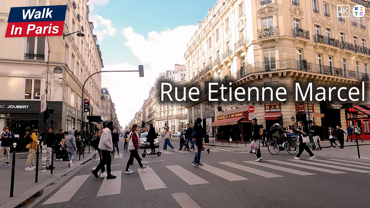 Walk In Paris 227: Rue Etienne Marcel, Paris, France