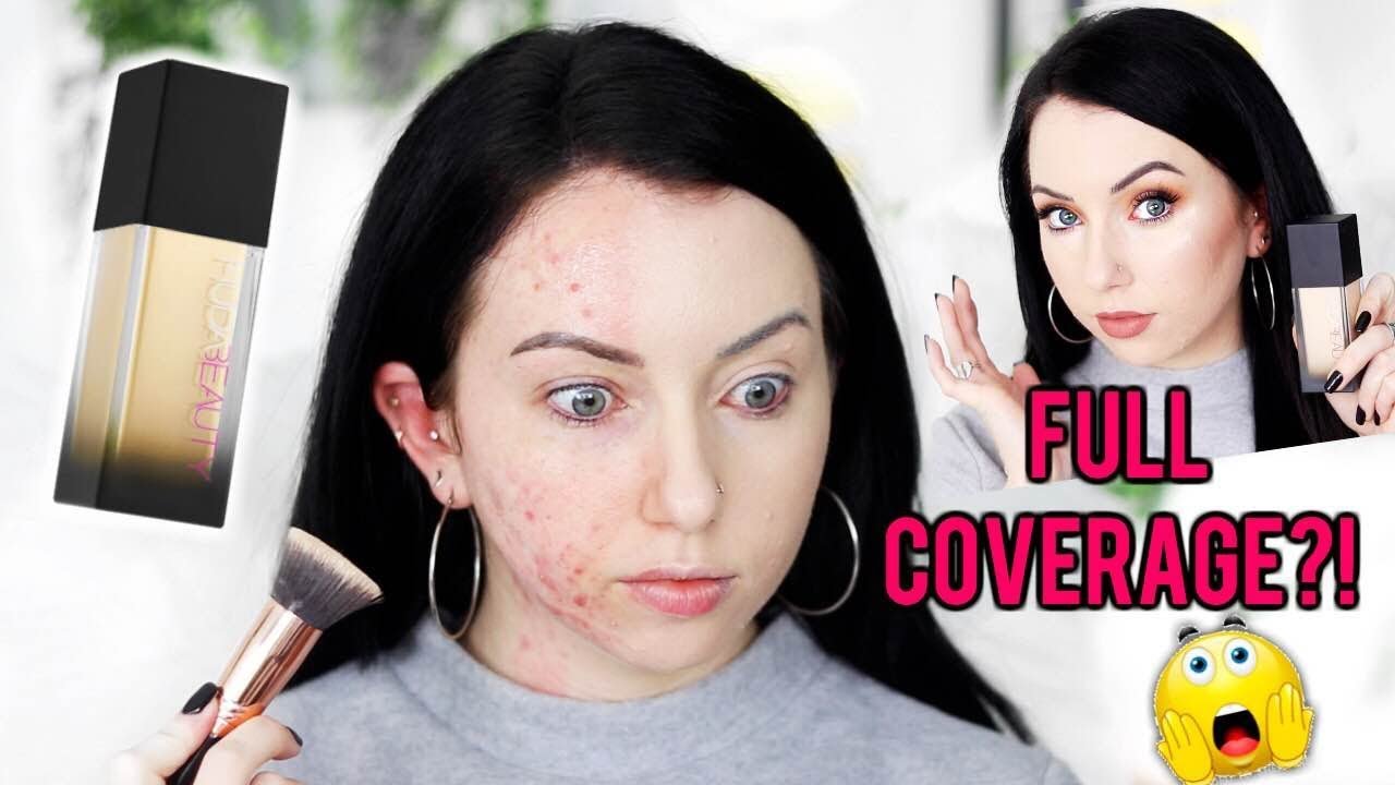 Does it Really Cover! NEW HUDA BEAUTY FAUX FILTER FOUNDATION {Review & Demo!} Acne/Fair Skin