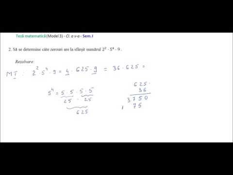 Cl  a V-a - Teza mate - Model 3 - Sem I - ex. 2