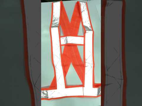 Orange Polyester Labour Safety Jacket