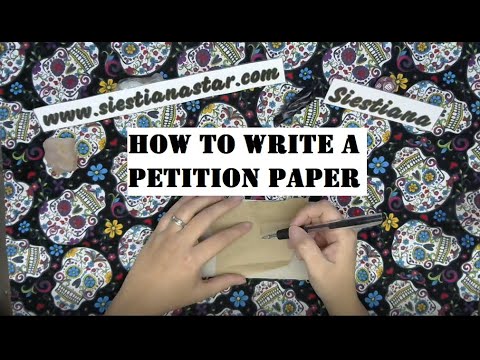 Writing a Petition in Spellwork