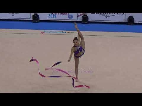 Inessa RIF (FIN) ribbon - 2015 Stuttgart worlds Qualifs