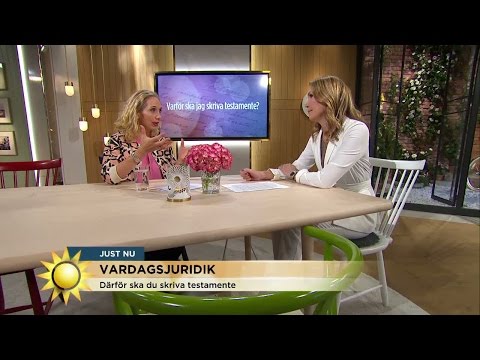 Arvstvisterna ökar - viktigt med testamente - Nyhetsmorgon (TV4)