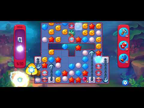 Fishdom Hard level 9510 no boosters フィッシュダム ハード