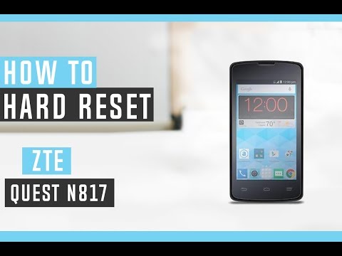 How to Restore ZTE Quest N817 to Factory Settings - Hard Reset