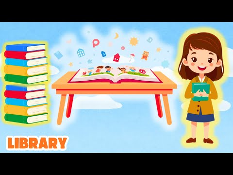 Visiting The Library Educational Video For Kids