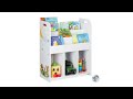 Etagère enfants pour livres et jouets Blanc - Bois manufacturé - 62 x 75 x 29 cm