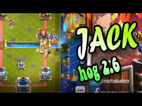 JACK COMEBACK  Hog  cycle 2.6 gameplays - Clash Royale